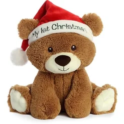 Aurora My 1st Christmas Bear 10" Hot