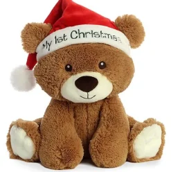 Aurora My 1st Christmas Bear 10" Hot