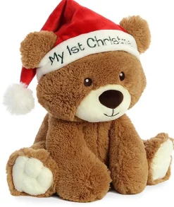 Aurora My 1st Christmas Bear 10" Hot
