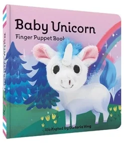 Chronicle Books Baby Unicorn Finger Puppet Board Book New