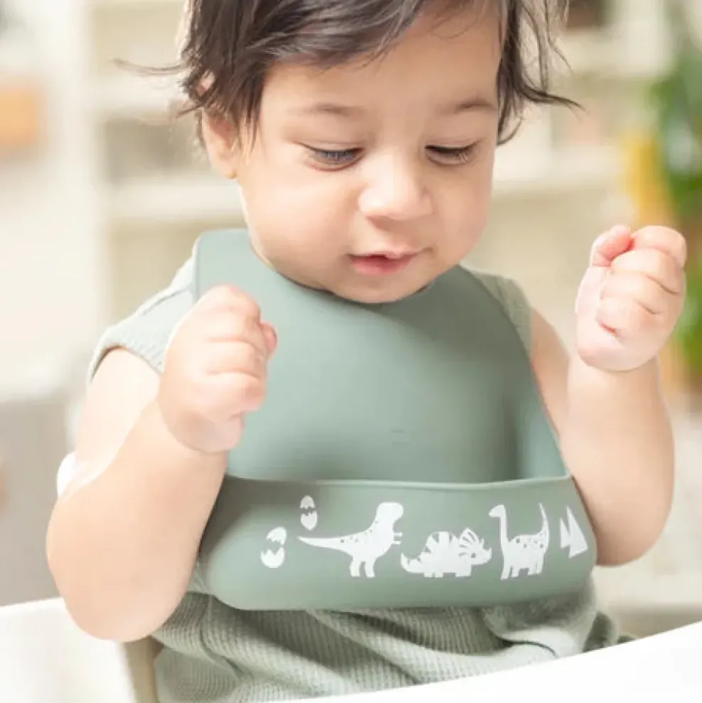 Bella Tunno Little Bites Starter Bib: Dino Rawr Sale
