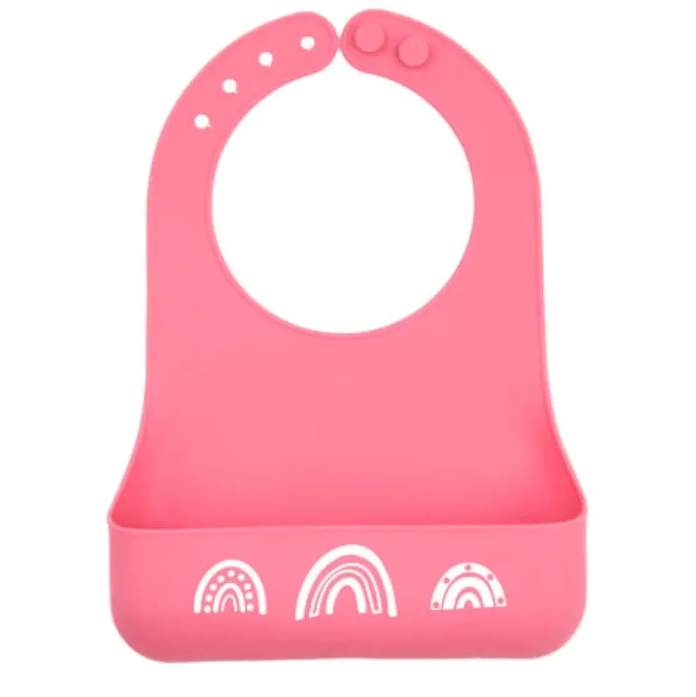 Bella Tunno Little Bites Starter Bib: Chasing Rainbows Hot