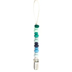 Bella Tunno Pacifier Clips: Blue Multi Outlet