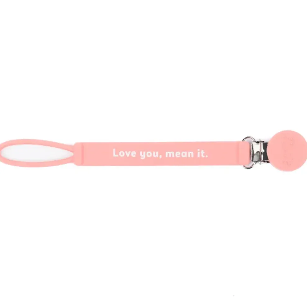 Bella Tunno Pacifier Clip: Love You Mean It Sale