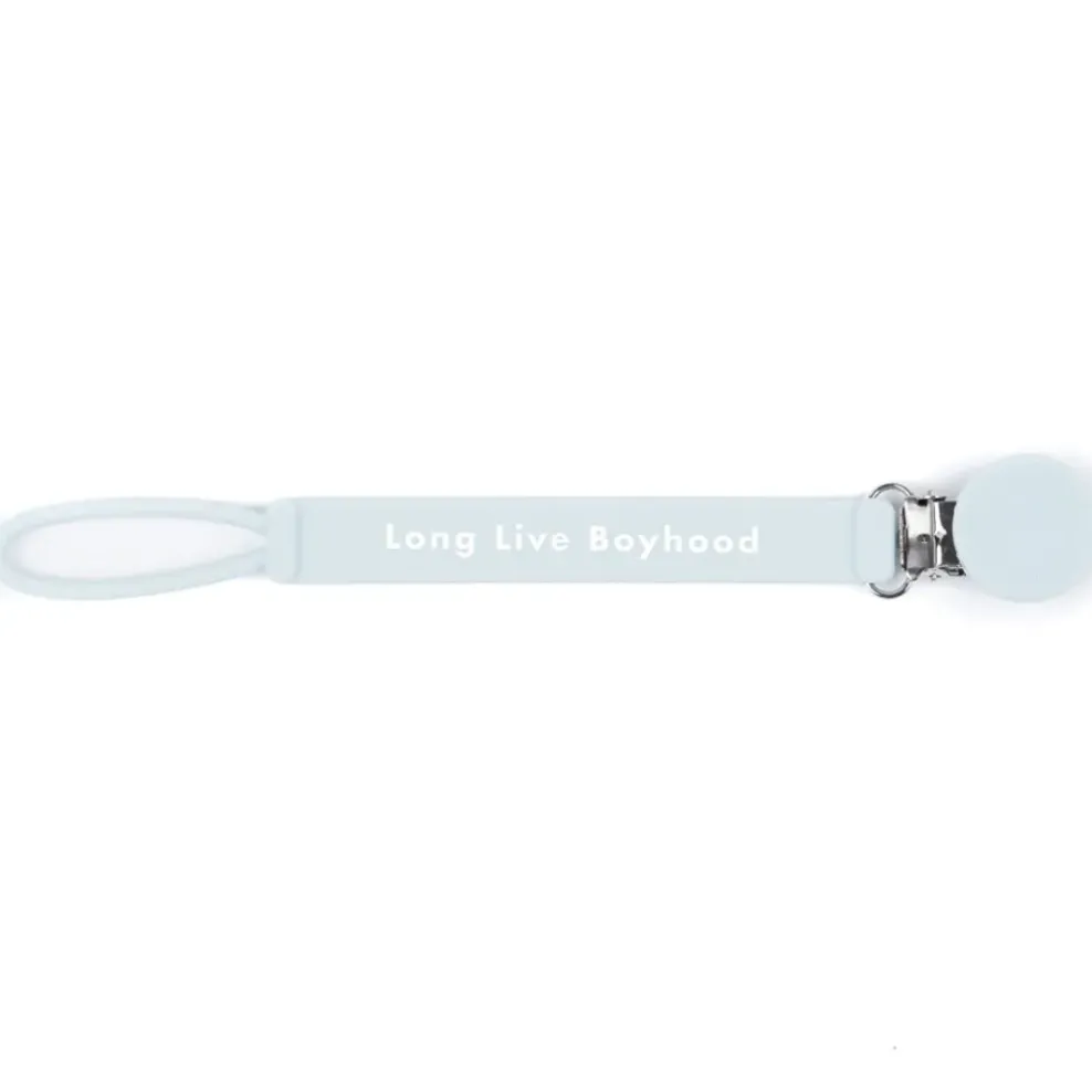 Bella Tunno Pacifier Clip: Long Live Boyhood New
