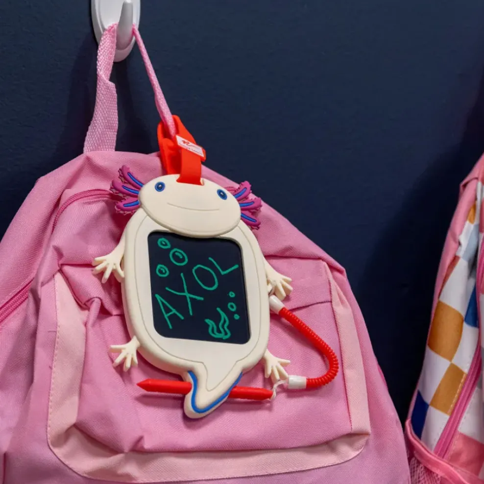 Kent Displays Inc. Boogie Board® Sketch Pals™ Doodle Board Backpack Clip - Axolotl Best
