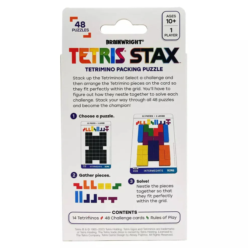 Ceaco Brainwright Tetris® Stax™ New