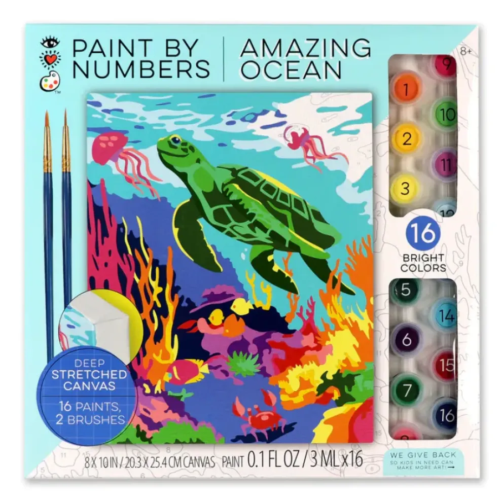 Bright Stripes, LLC Bright Stripes iHeartArt Paint by Numbers: Amazing Ocean Online