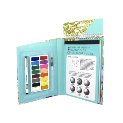 Bright Stripes, LLC Bright Stripes Travel Art Pack Watercolors & Fine Line Pen Discount