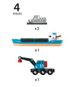 Brio Freight Ship & Crane 33534 Best
