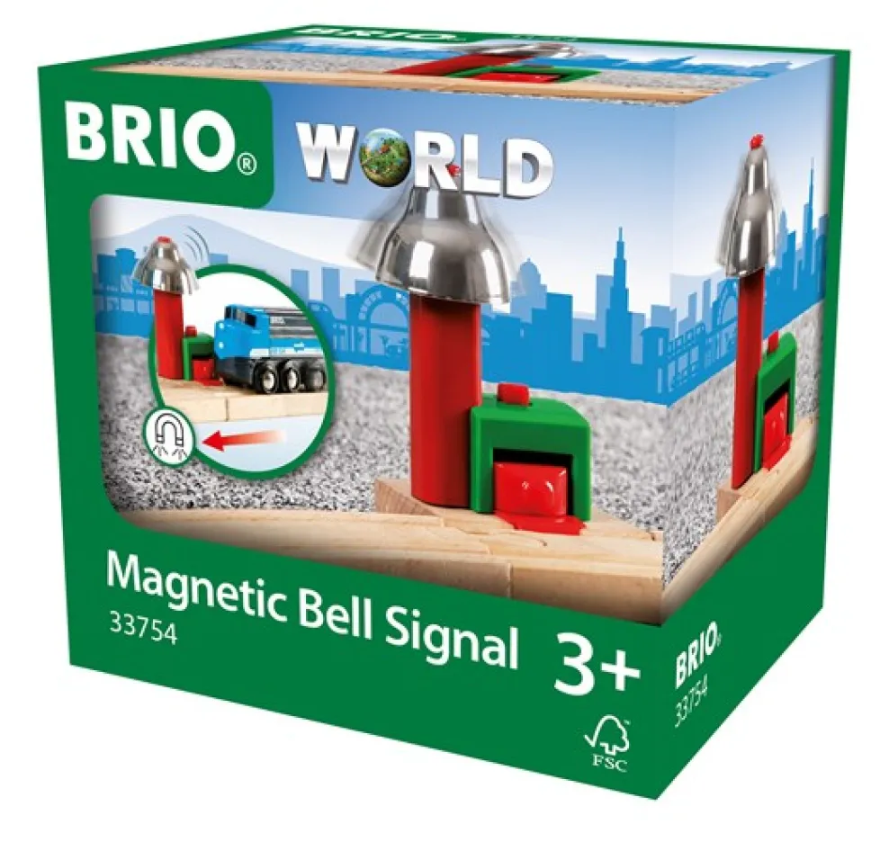 Brio Magnetic Bell Signal for Railway 33754 Fashion