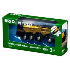 Brio Mighty Gold Action Locomotive 33630 Fashion