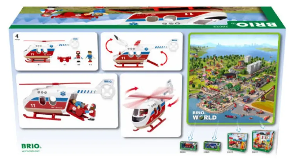 Brio Rescue Helicopter 36022 Fashion