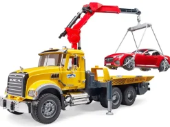 Bruder ® MACK Granite Tow Truck with Roadster Sale