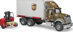 Bruder ® MACK Granite UPS Logistics Truck with Forklift New
