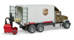 Bruder ® MACK Granite UPS Logistics Truck with Forklift New