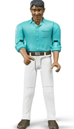 Bruder ® Man - Man, Medium Skin, White Jeans Clearance