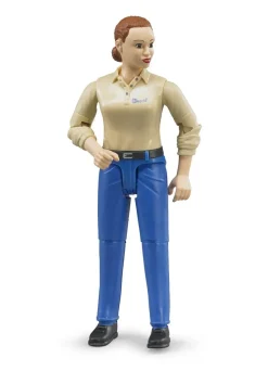 Bruder ® Man - Woman with Light Skin Tone and Blue Trousers Outlet