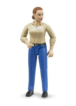 Bruder ® Man - Woman with Light Skin Tone and Blue Trousers Outlet