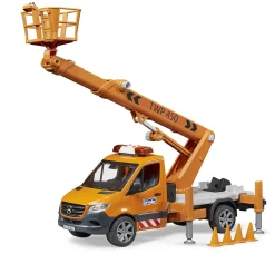 Bruder ® MB Sprinter with Work Platform & Light + Sound Module Hot