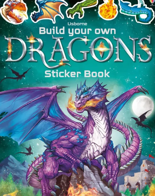 Usborne Books Build Your Own Dragons Sticker Book Fashion