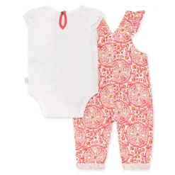 Burt's Bees Baby Burt's Bees Organic Baby Boho Tiles Jumpsuit & Bodysuit Set New