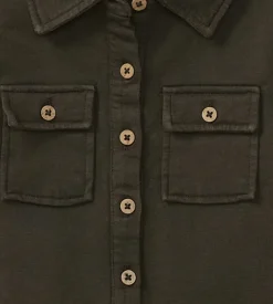 Burt's Bees Baby Burt's Bees Organic Baby Button Down Jumpsuit - Shadow Fashion