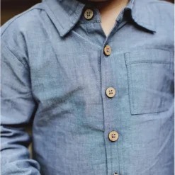 Burt's Bees Baby Burt's Bees Organic Baby Chambray Button Down Shirt & Raised Rib Pant Set Best