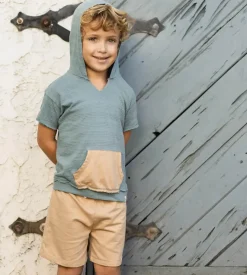 Burt's Bees Baby Burt's Bees Organic Baby Dotted Jacquard Sweatshirt & Shorts Set Outlet