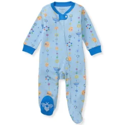 Burt's Bees Baby Burt's Bees Organic Baby One-Piece Sleep & Play Hanukkah Joy New