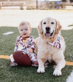 Burt's Bees Baby Burt's Bees Organic Baby One-Piece Sleeper Football Season Best