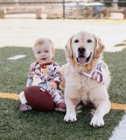 Burt's Bees Baby Burt's Bees Organic Baby One-Piece Footless Sleep & Play Football Season Outlet