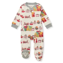 Burt's Bees Baby Burt's Bees Organic Baby One-Piece Sleep & Play Holiday Toy Train Hot