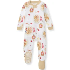 Burt's Bees Baby Burt's Bees Organic Baby One-Piece Sleeper Easter Breakfast Hot