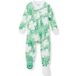 Burt's Bees Baby Burt's Bees Organic Baby One-Piece Sleeper Artsy Clovers Sale