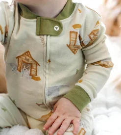Burt's Bees Baby Burt's Bees Organic Baby One-Piece Sleep & Play Dog House Outlet