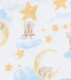 Burt's Bees Baby Burt's Bees Organic Baby One-Piece Sleep & Play Stardust Bunnies Blue Clearance