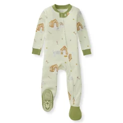 Burt's Bees Baby Burt's Bees Organic Baby One-Piece Sleeper Dog House Hot
