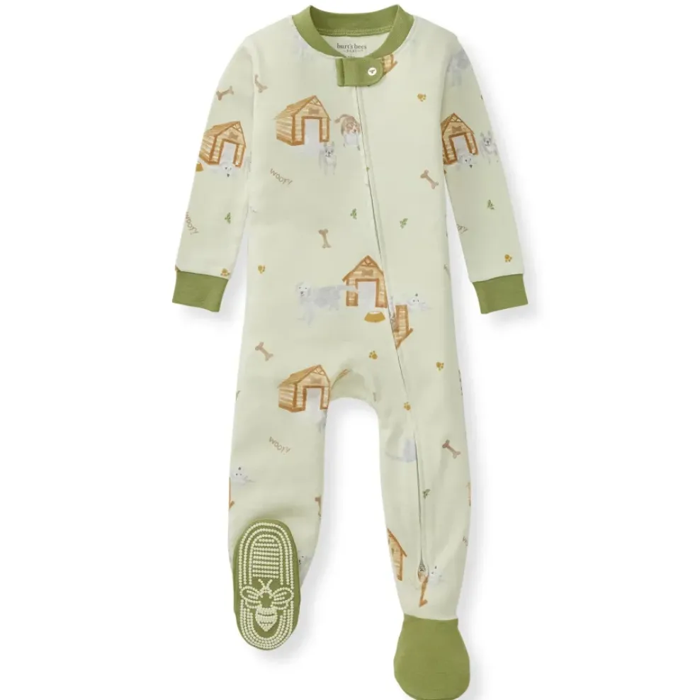 Burt's Bees Baby Burt's Bees Organic Baby One-Piece Sleeper Dog House Hot