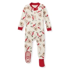 Burt's Bees Baby Burt's Bees Organic Baby One-Piece Sleeper Guide My Sleigh Hot
