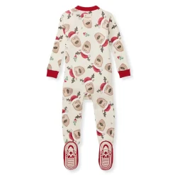 Burt's Bees Baby Burt's Bees Organic Baby One-Piece Sleeper Guide My Sleigh Hot