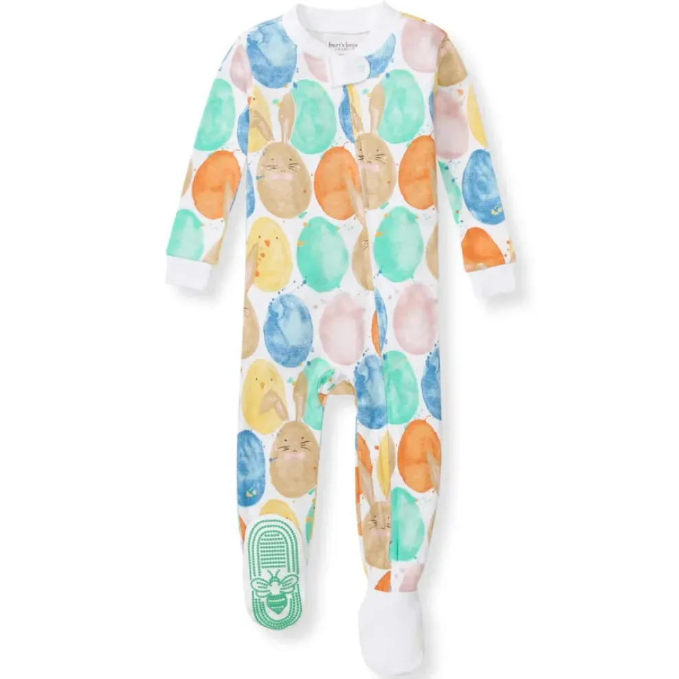 Burt's Bees Baby Burt's Bees Organic Baby One-Piece Sleeper Easter Friends Fashion