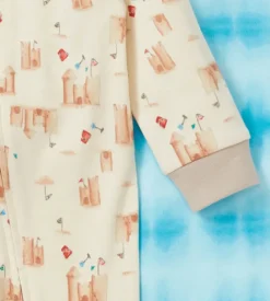 Burt's Bees Baby Burt's Bees Organic Baby One-Piece Footless Sleep & Play 2 Pack: Sandy Castles & Printed Tie Dye Discount