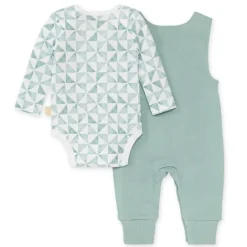 Burt's Bees Baby Burt's Bees Organic Baby Ribbed Jumpsuit & Tri Check Bodysuit Set Best