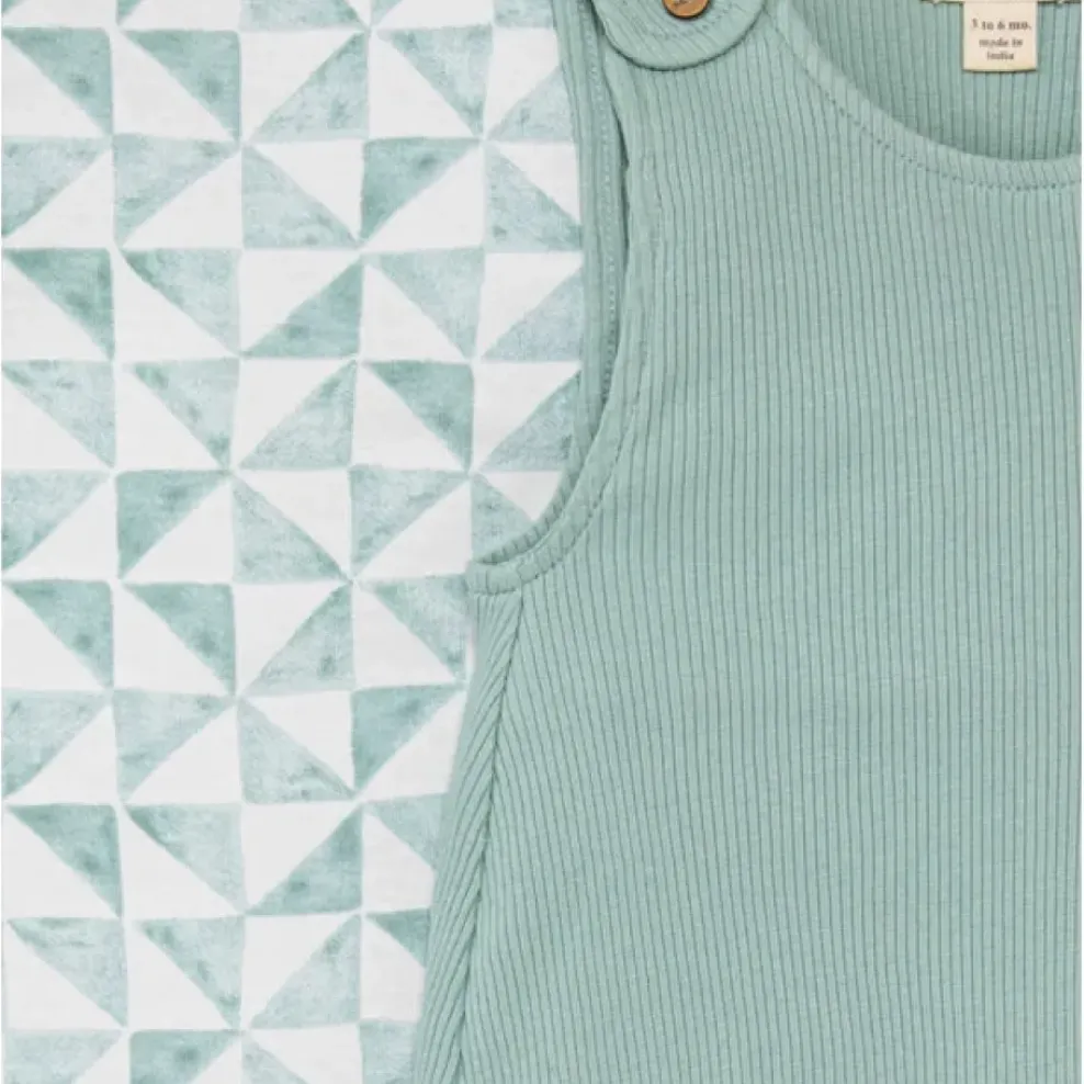 Burt's Bees Baby Burt's Bees Organic Baby Ribbed Jumpsuit & Tri Check Bodysuit Set Best