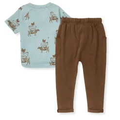 Burt's Bees Baby Burt's Bees Organic Baby Stacked Farm Animals Shirt and Pant Set Online