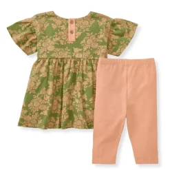 Burt's Bees Baby Burt's Bees Organic Baby Vibrant Garden Top and Pants Set Hot