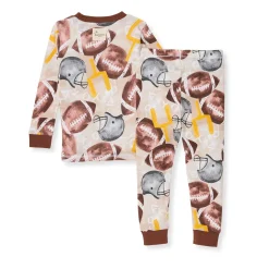 Burt's Bees Baby Burt's Bees Organic Snug Fit Two-Piece Pajamas Football Season Discount