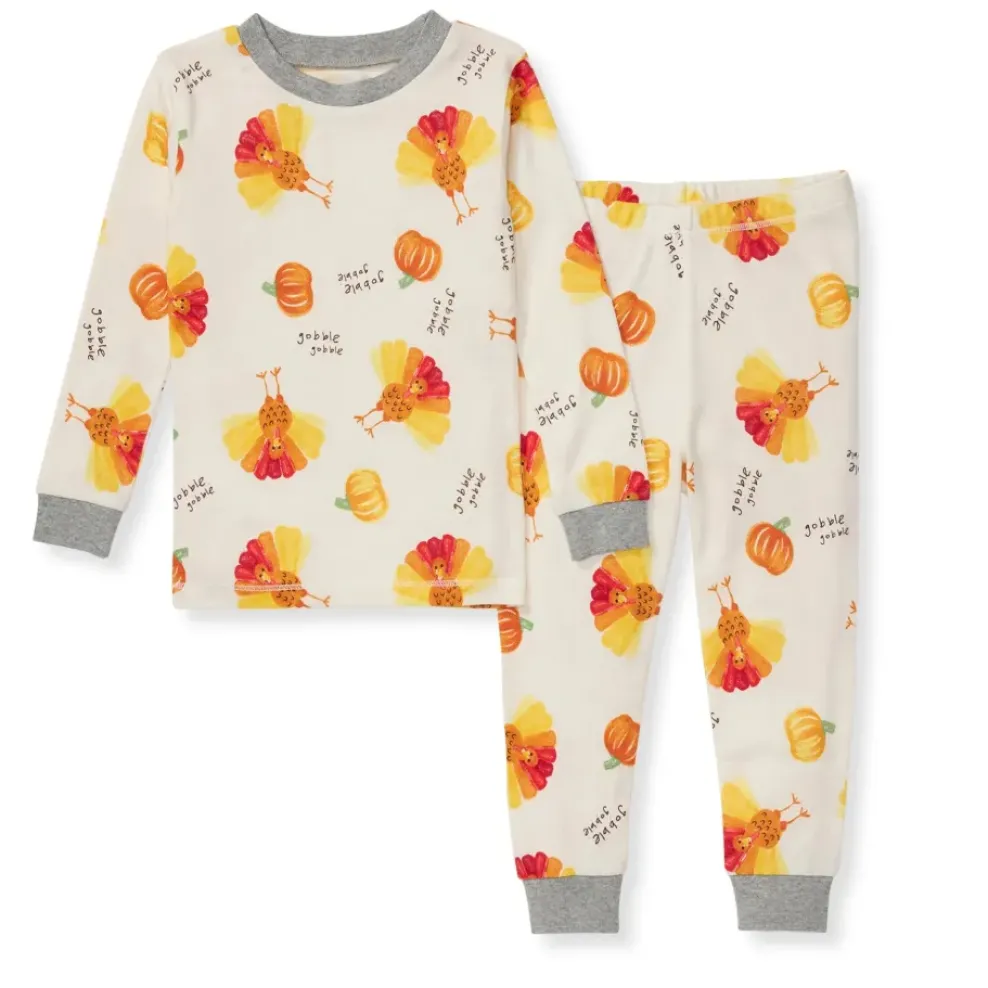 Burt's Bees Baby Burt's Bees Organic Snug Fit Two-Piece Pajamas Turkey Gobble Sale