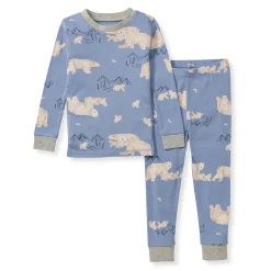 Burt's Bees Baby Burt's Bees Organic Two-Piece Pajamas Polar Mountin Outlet